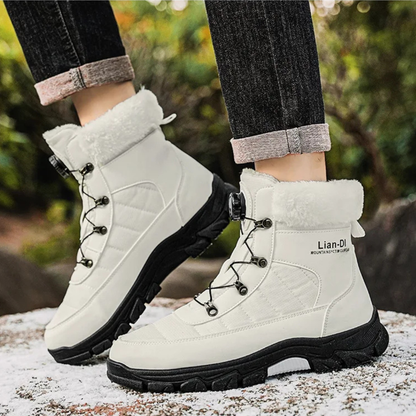 Warm Insulated Men's Snow Boots with Fur Lining