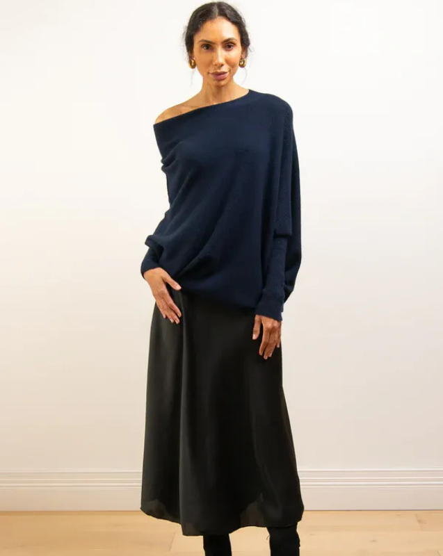 Feminine Knit Top with Bell Sleeve