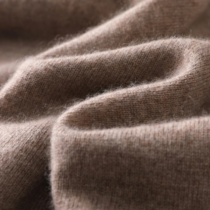 Premium Soft Men's Cashmere Quarter Zip Sweater