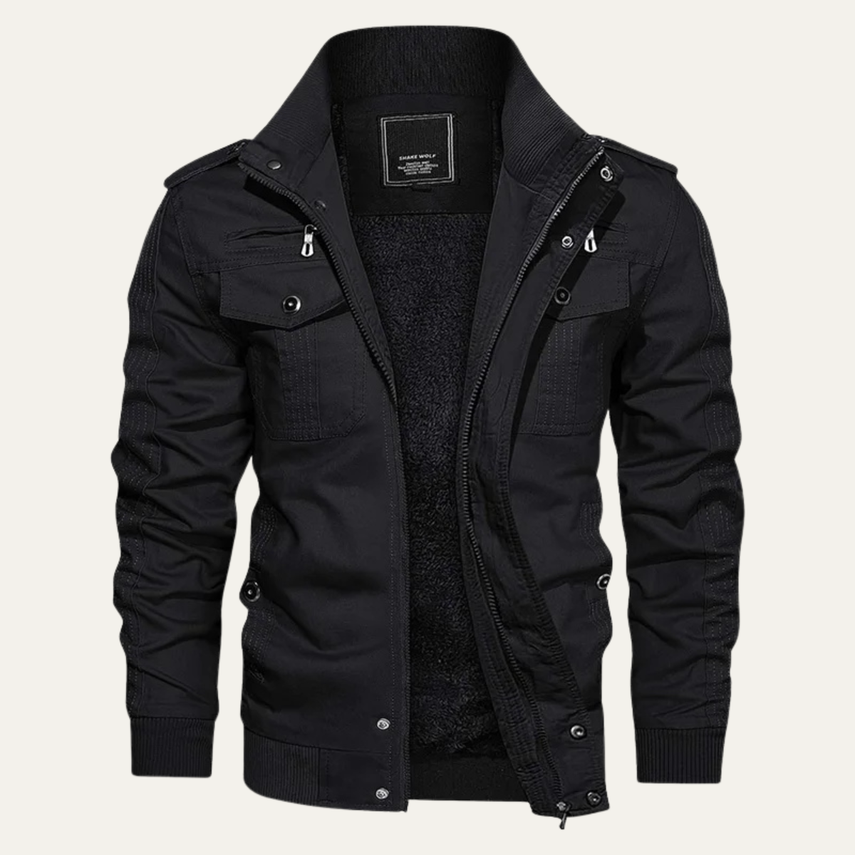 Warm Insulated Men's Zip Up Fleece Jacket