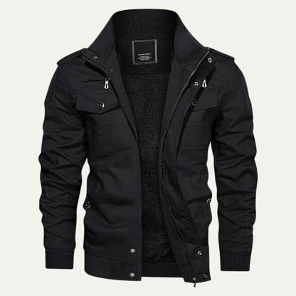 Warm Insulated Men's Zip Up Fleece Jacket