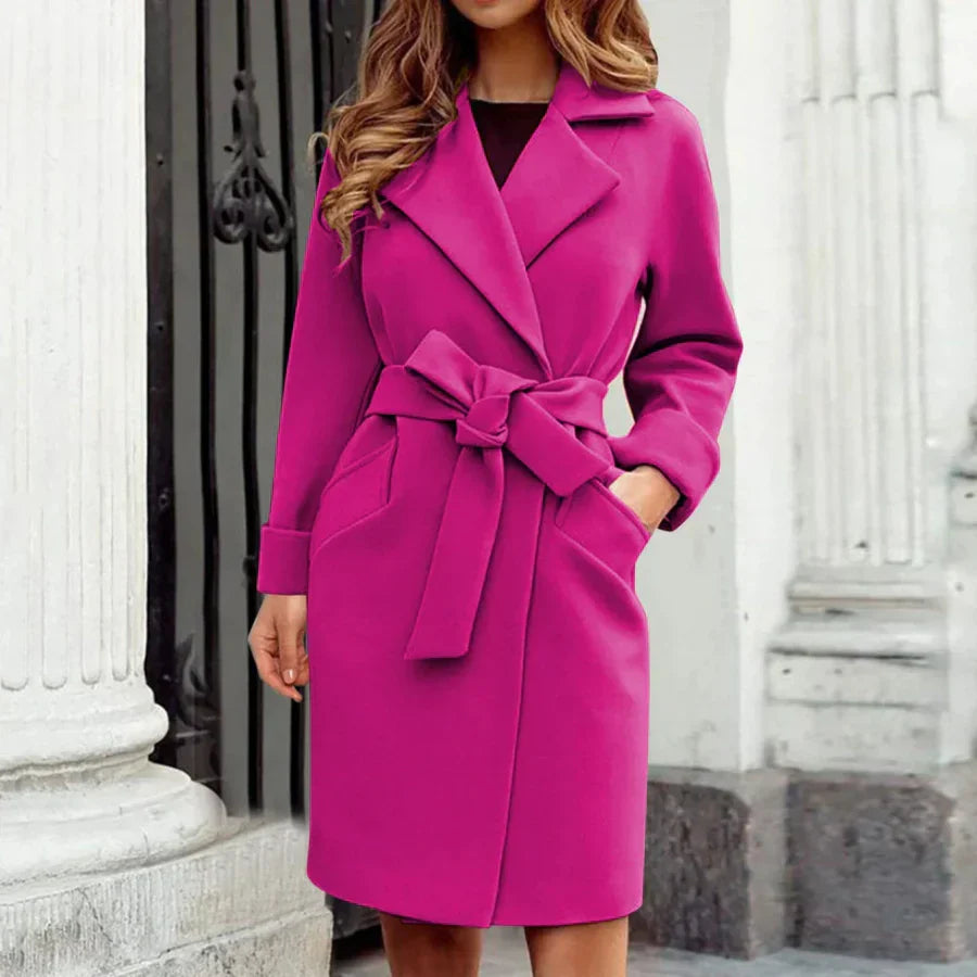 Classic Women's Knee Length Trench Coat