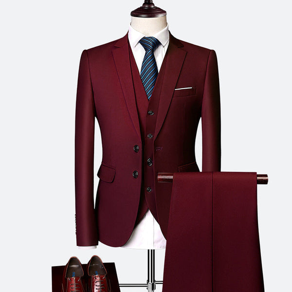 Stylish 3 Piece Slim Fit Suit for Men