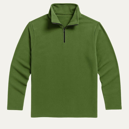Warm Mens Merino Wool Quarter Zip Sweater - Nocini