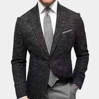 Slim Fit Plaid Blazer for Men