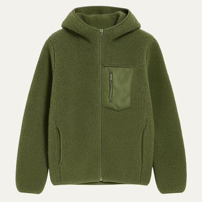 Warm Wool Coat with Fleece Lining for Men