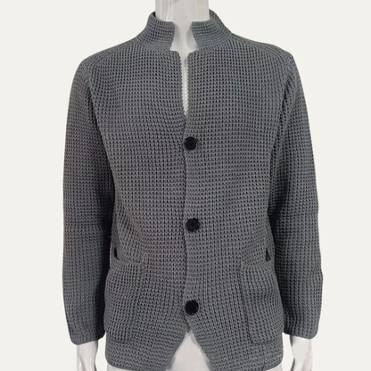 Classic Men's Knit Button Front Cardigan Sweater