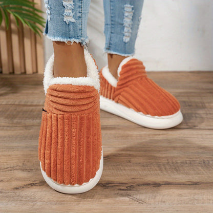 Warm Cozy Women's Slipper Shoes with Grip Soles