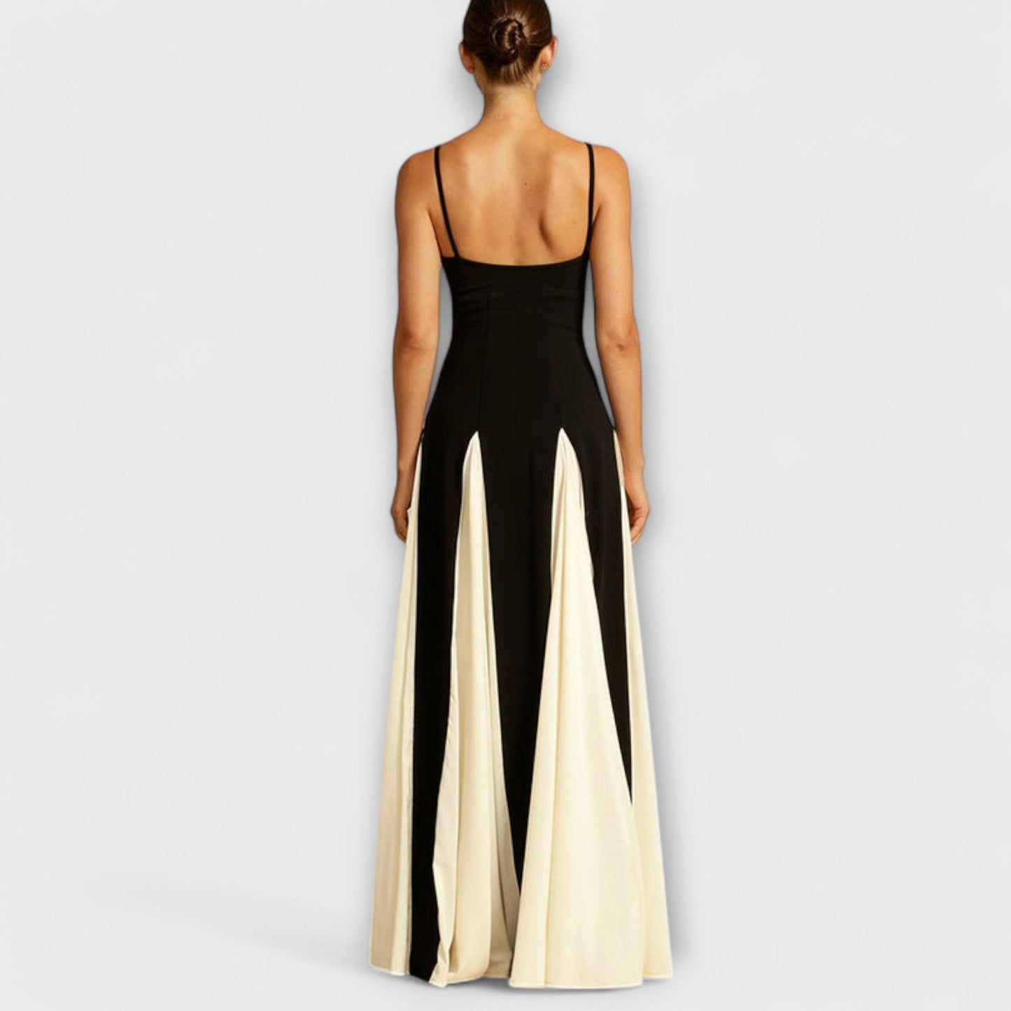 Elegant Floor Length Prom Dress with Tulle Details