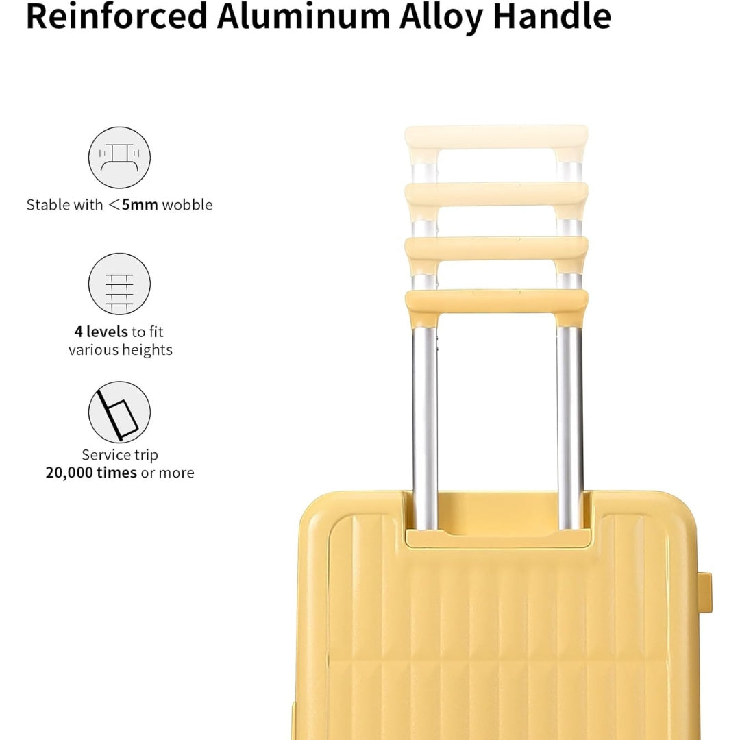 Durable 20 Lightweight Carry-On Suitcase with Hard Shell