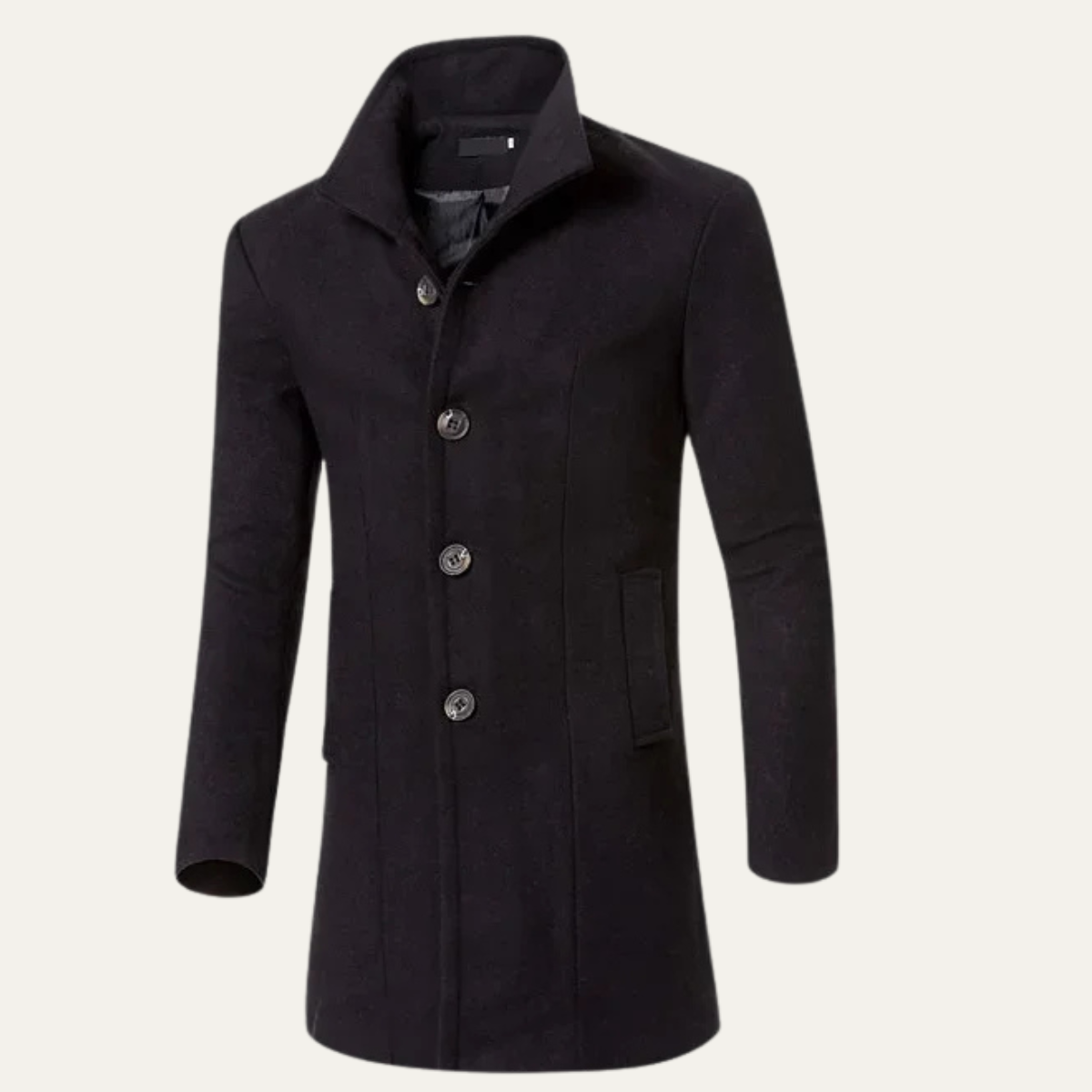 Classic Men's Wool Blend Winter Coat
