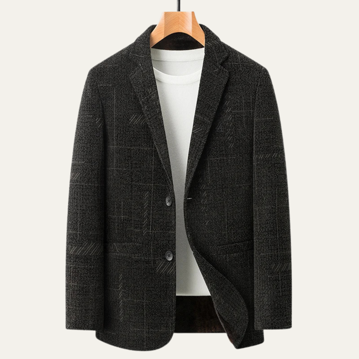Stylish Men's Fit Checked Office Blazer Jacket