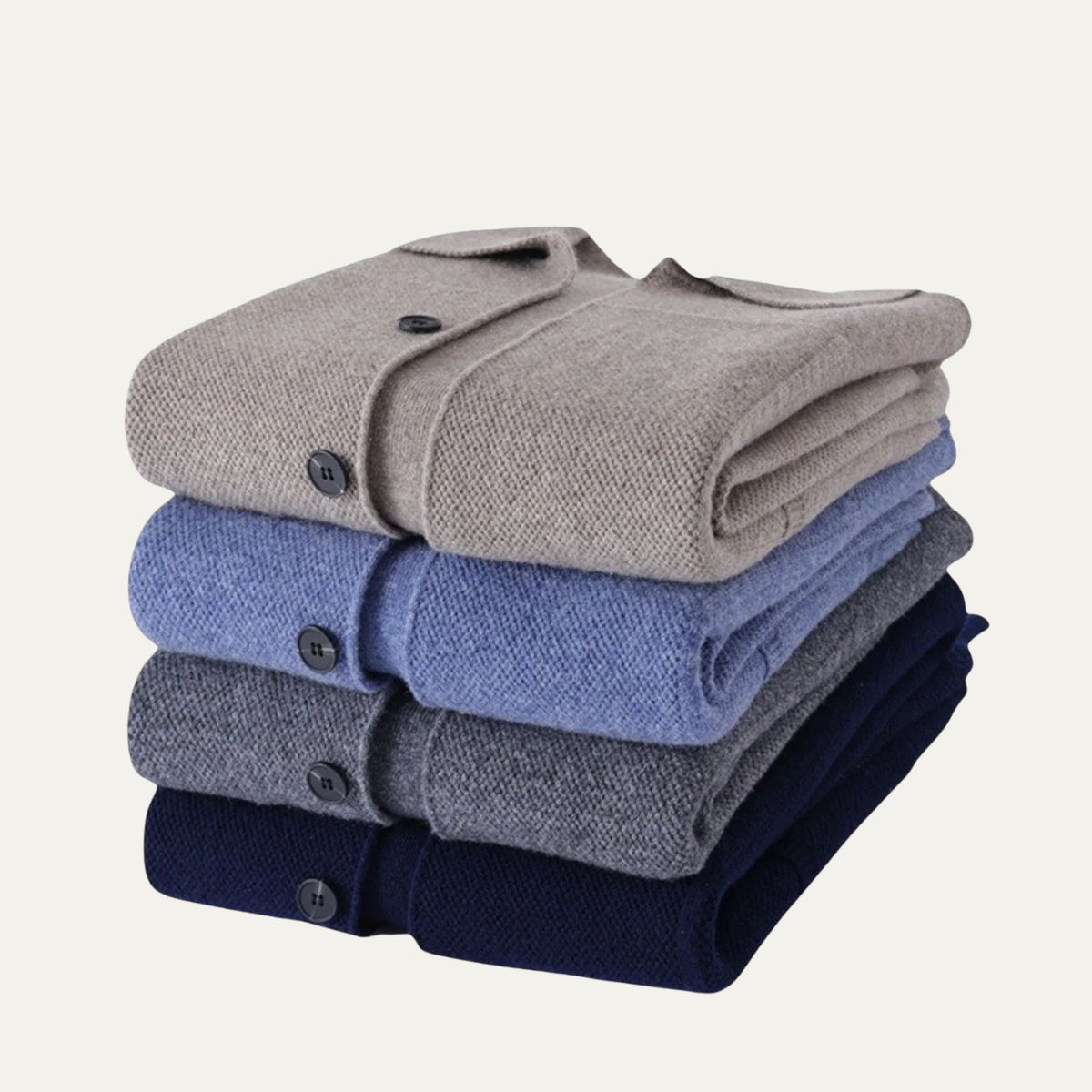 Stylish Men's Crew Neck Knitted Cardigan Sweater