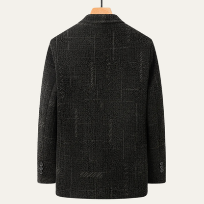 Stylish Men's Fit Checked Office Blazer Jacket