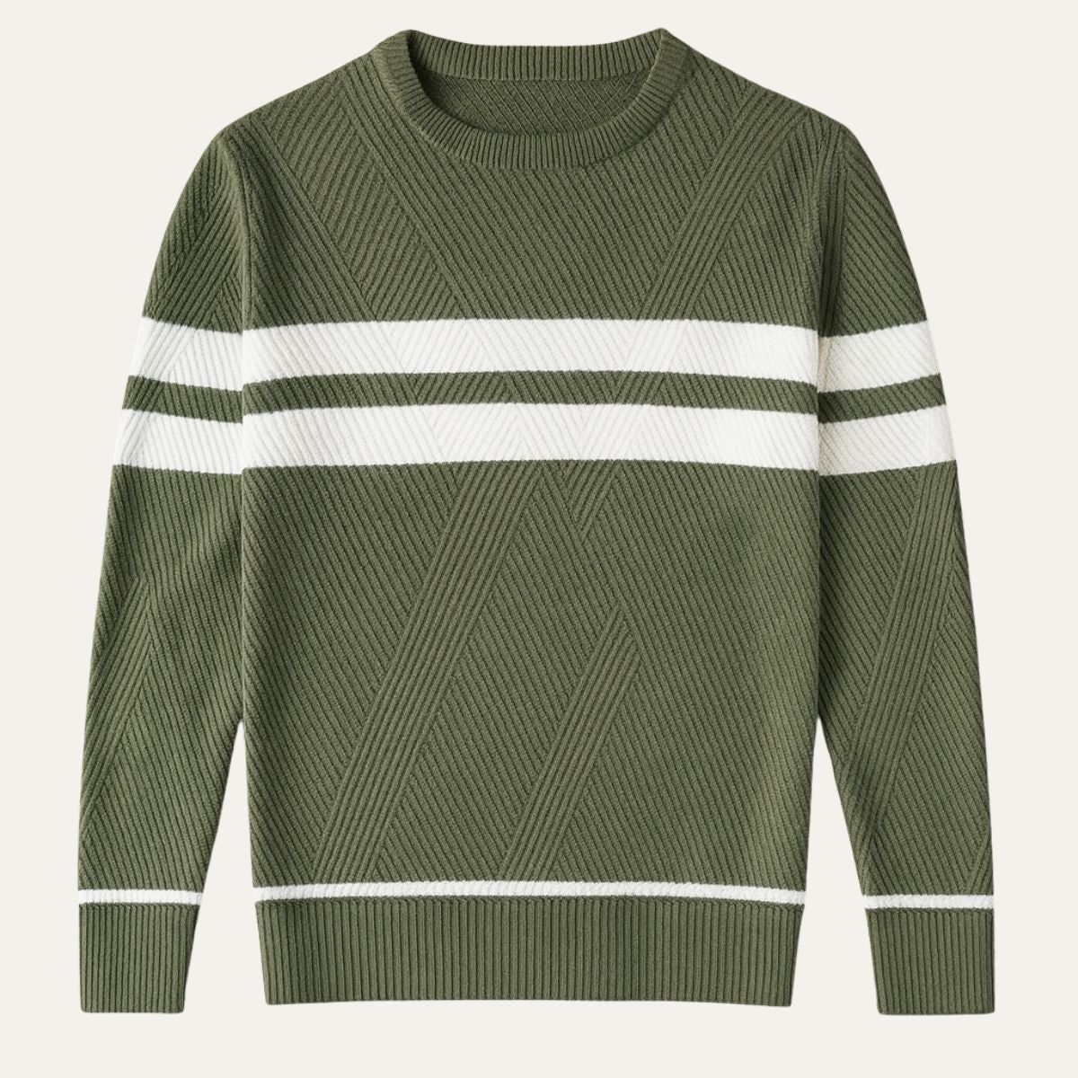 Stylish Men's Long Sleeve Fall Pullover Sweater