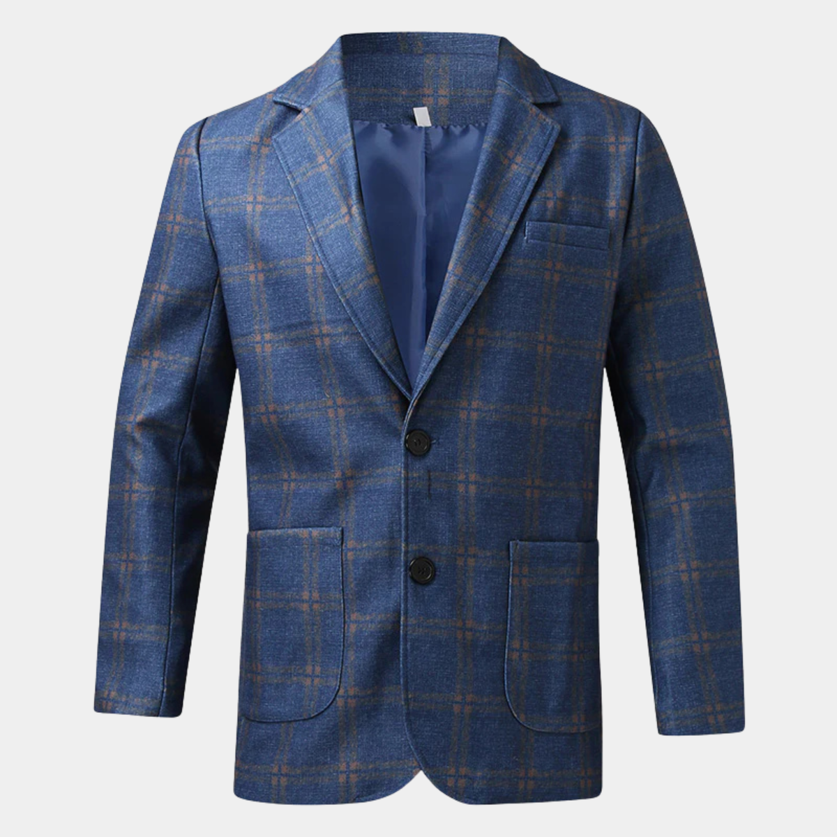 Slim Fit Plaid Blazer for Men - Nocini