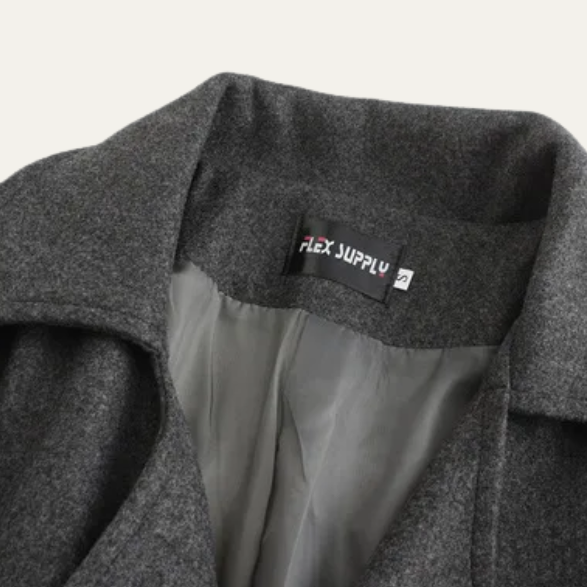 Classic Men's Long Wool Trench Coat