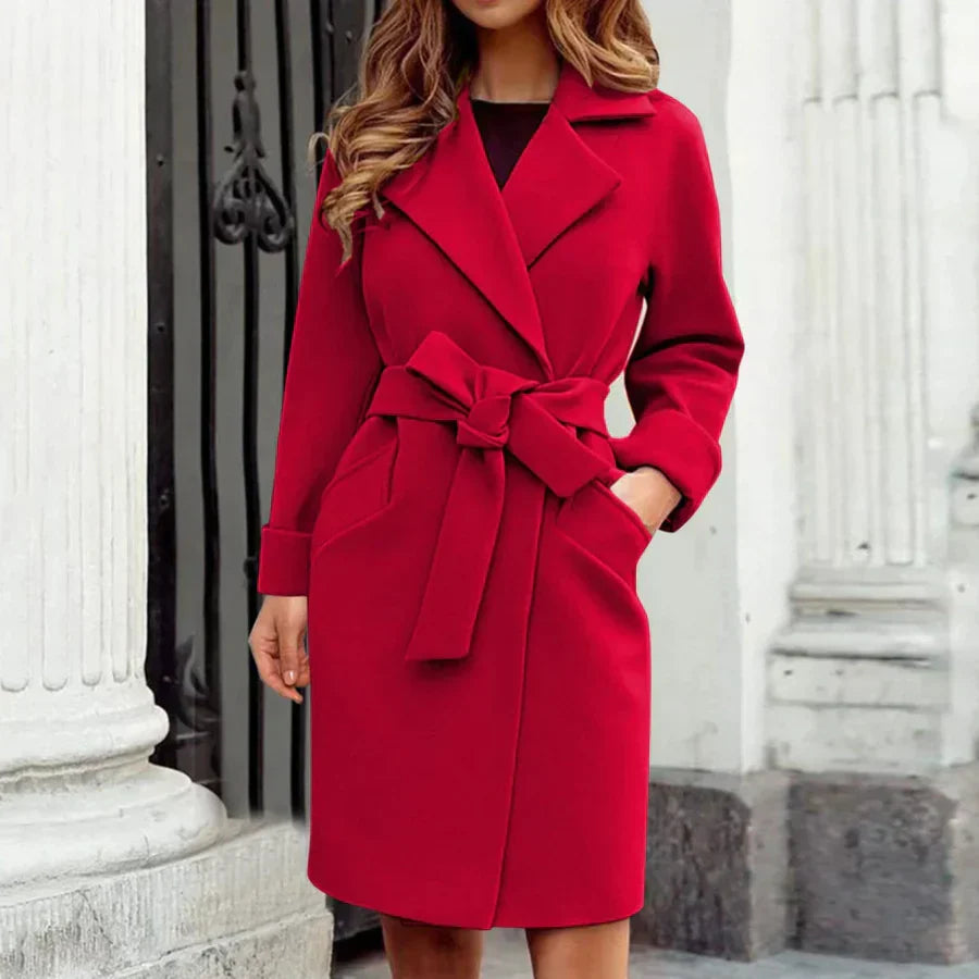 Classic Women's Knee Length Trench Coat