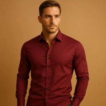 Classic Men's Slim Fit Business Dress Shirt