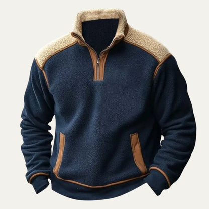 Classic Men's Cozy Fleece Sherpa Zip Up Jacket