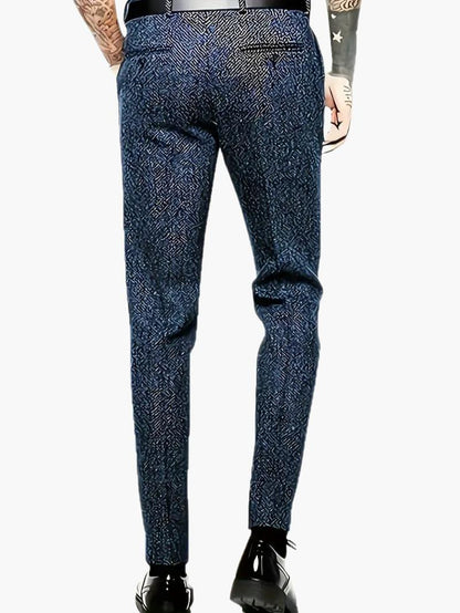 Classic Wool Pants for Men - Comfortable Slim Fit