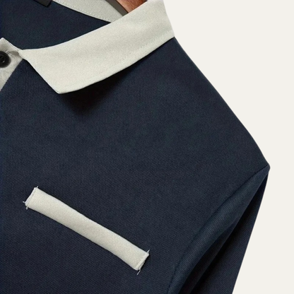 Classic Men's Slim Fit Knit Polo Sweater