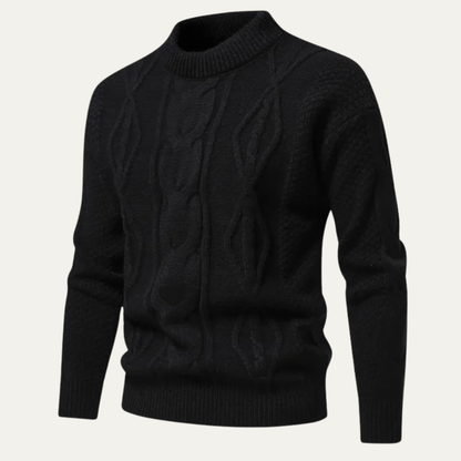 Cozy Men's Crew Neck Winter Knit Sweater