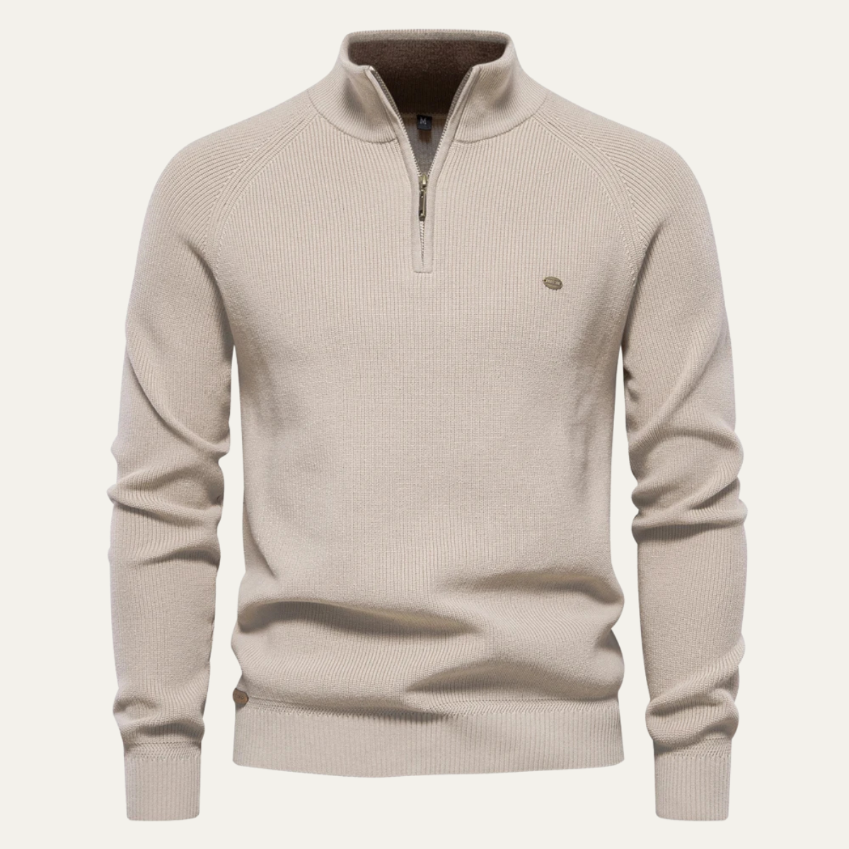 Relaxed Fit Men's Knit Crew Neck Pullover Sweater