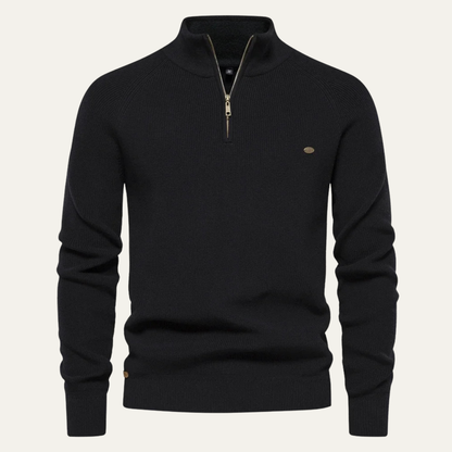 Relaxed Fit Men's Knit Crew Neck Pullover Sweater - Nocini