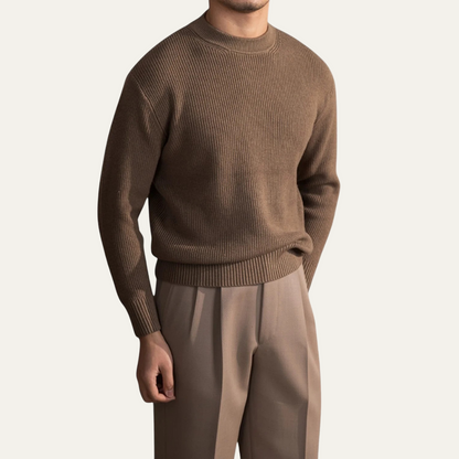 Warm Mens Wool Crew Neck Jumper