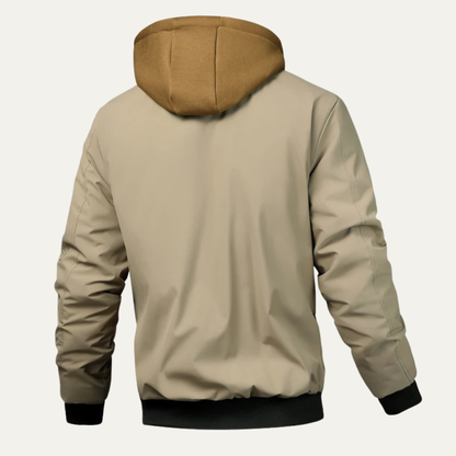 Men's Thermal Quilted Fleece Hooded Jacket