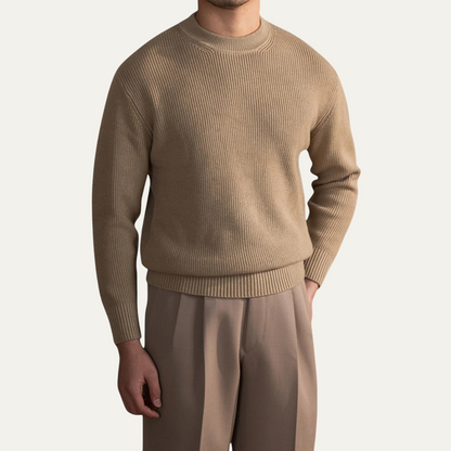 Warm Mens Wool Crew Neck Jumper