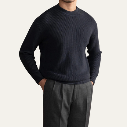 Warm Mens Wool Crew Neck Jumper