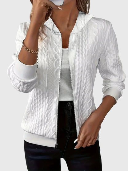 Women's Zip Front Hooded Sweatshirt