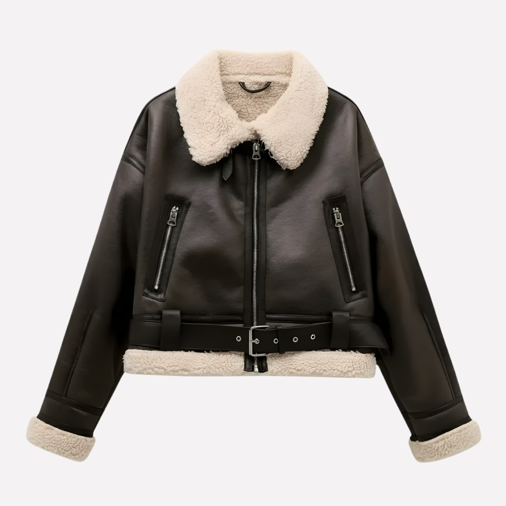 Ladies' Belted Waist Jacket - Olytrend