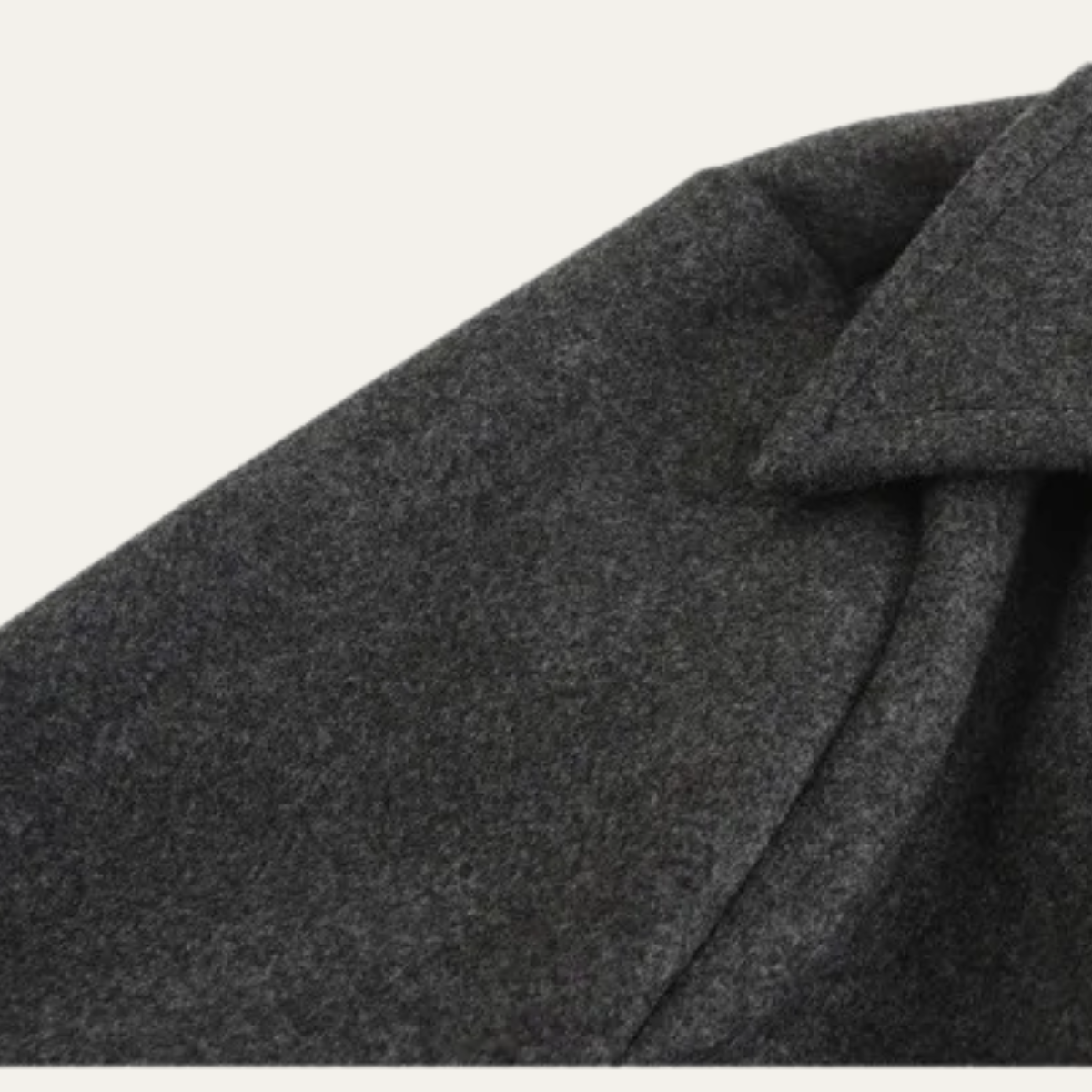 Classic Men's Long Wool Trench Coat