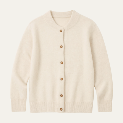 Luxury Men's Soft Cashmere Crew Neck Cardigan - Nocini