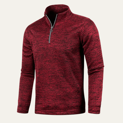 Warm Solid Color Zipper Neck Thick Winter Sweater