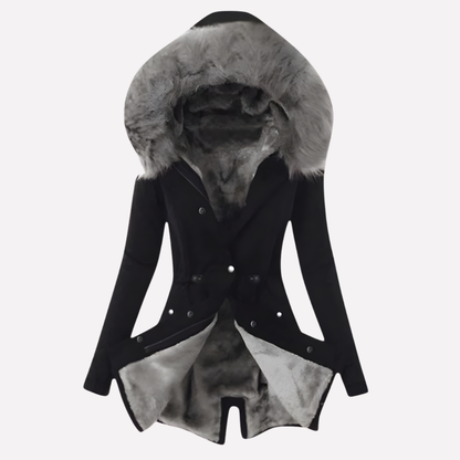 Ladies Warm Parka Jacket with Hood - Olytrend