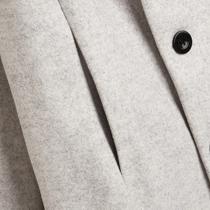 Warm Men's Wool Blend Winter Long Coat
