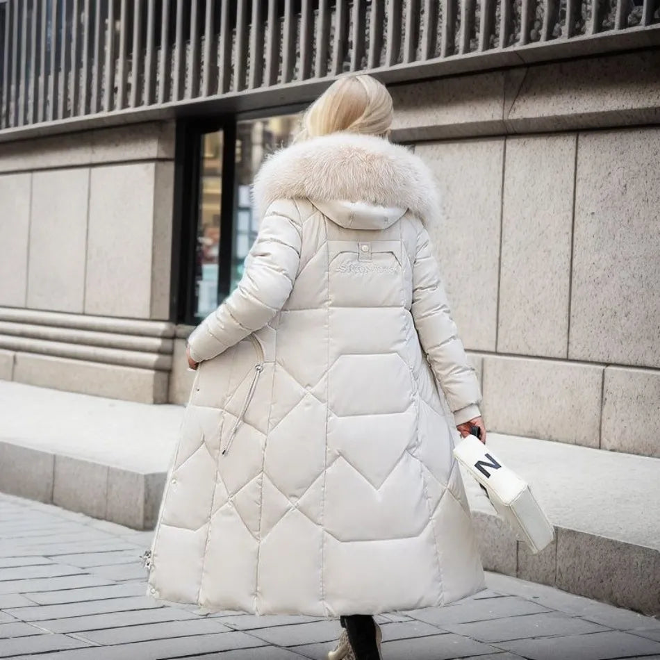 Warm Women's Quilted Down Parka Jacket