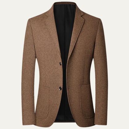 Stylish Men's Fitted Long Coat