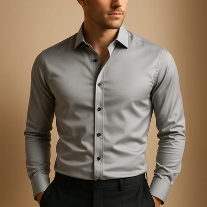Classic Men's Slim Fit Business Dress Shirt