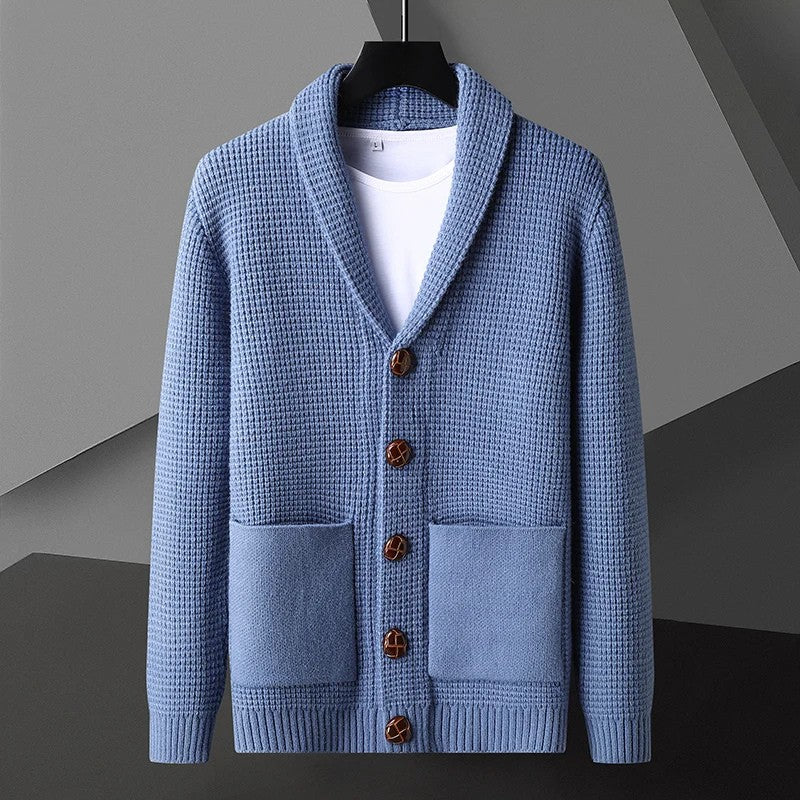 Classic Open Front Shawl Cardigan