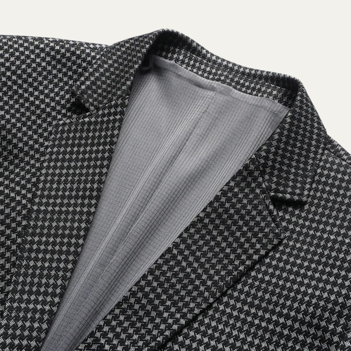 Classic Plaid Men's Office Blazer Jacket