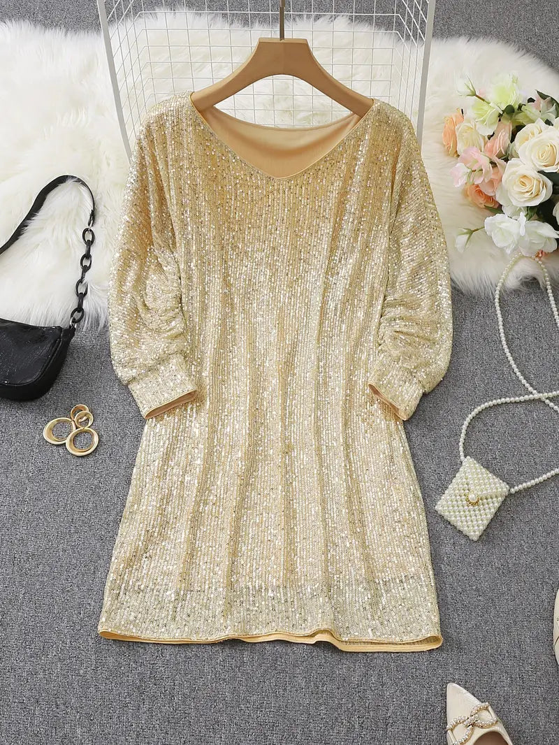 Glittery Night Out Party Dress