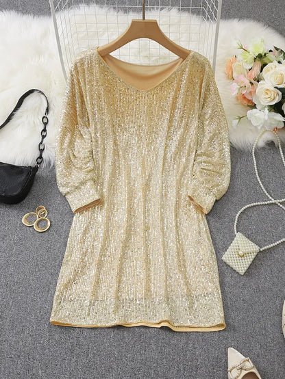 Glittery Night Out Party Dress