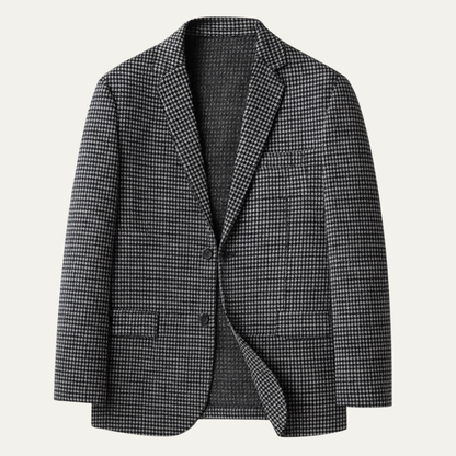 Classic Plaid Men's Office Blazer Jacket - Nocini