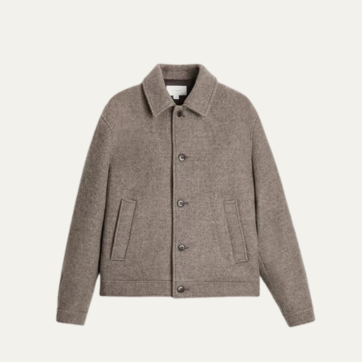 Warm Brown Mens Wool Coat - Nocini