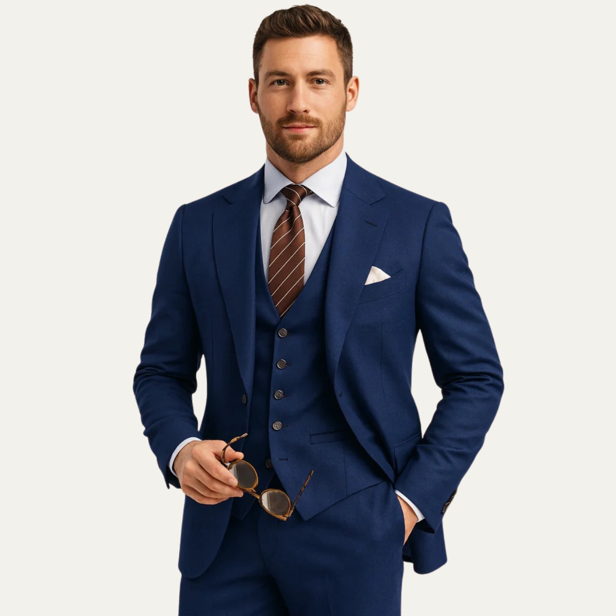 Classic 3 Piece Men's Business Suit Set